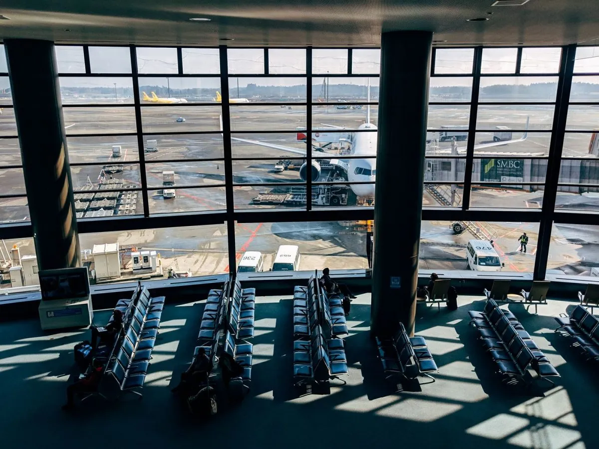 Airport boarding lounge